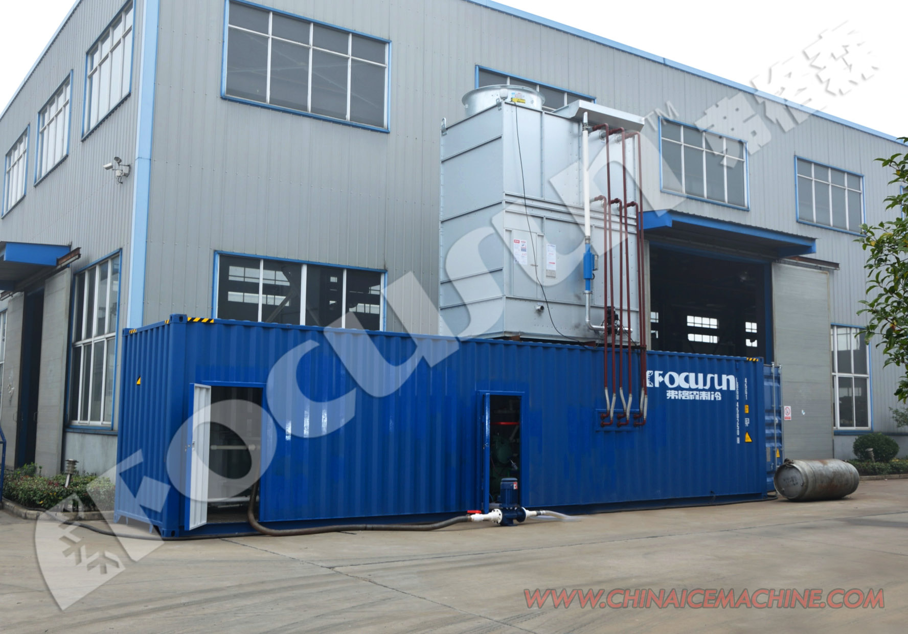 Condition PLC Controlled Water Chiller with Accurate Temperature Control and COP 3.5KW