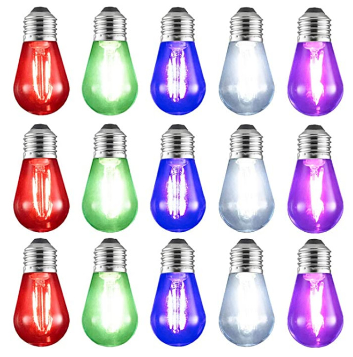 E26 E27 Vintage Light Bulbs 1W 2W S14 Edison Bulb String Lights 2200K