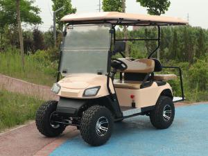 Quality Pink Color ODM Dual Drive Chariot 40 Mph Golf Cart Custom Golf Buggy 4 Wheel 4KW wholesale