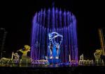 Large Outdoor Musical Fountain Modern Art , 3d Water Fountain With Lights
