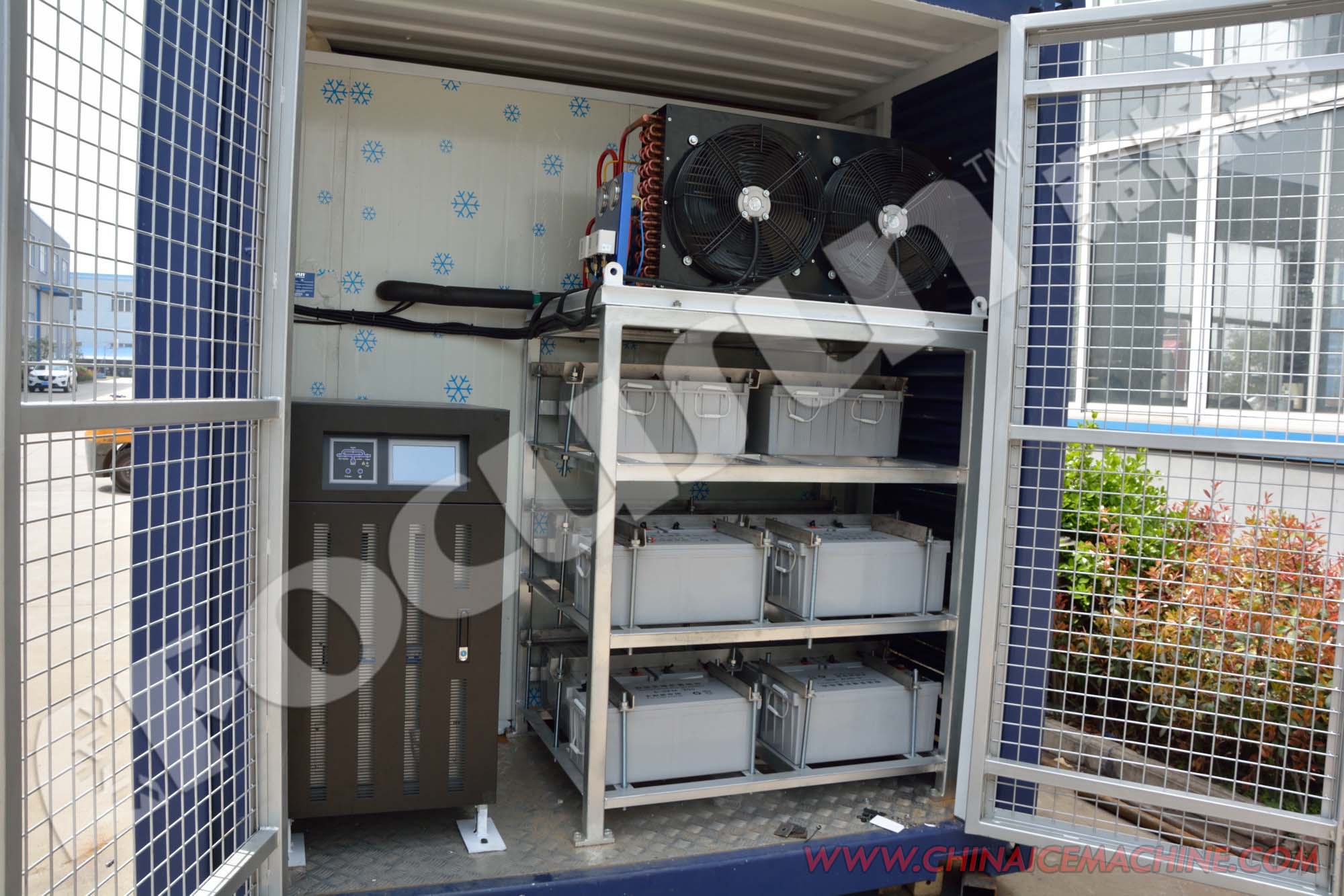 8500 KG Refrigerant R22 or R404A Containerized Type 20 ft Solar Power Cold Storage Room