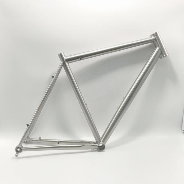 Cheap TIG Welding Titanium Road Bike Frame 700c Titanium Bicycle Frame High Precision for sale