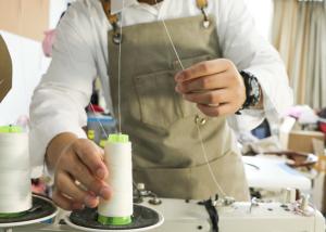 Quality Wear Resistant 16oz Khaki Apron For Men Work wholesale