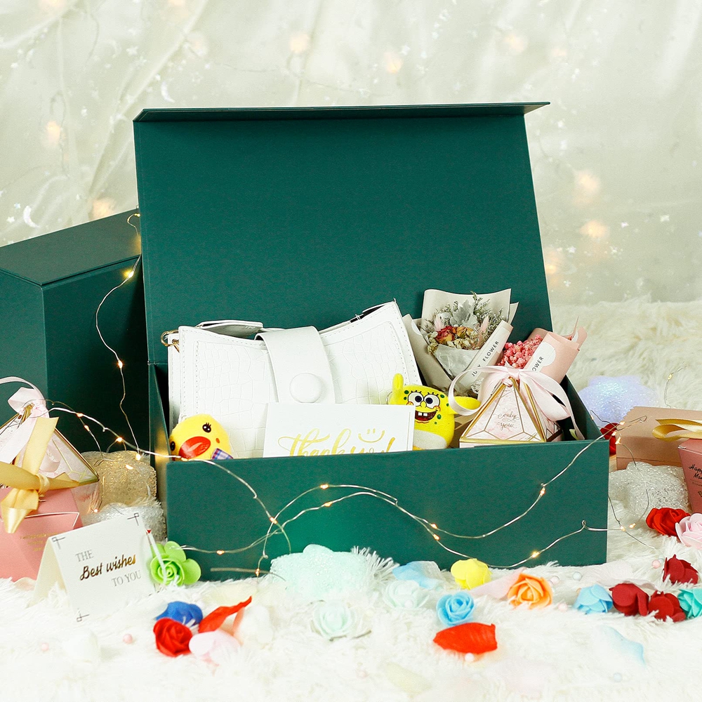 Folding Perfume Lipstick Cosmetics Bag Gift Packaging Magnetic Foldable Paper Box For Gift
