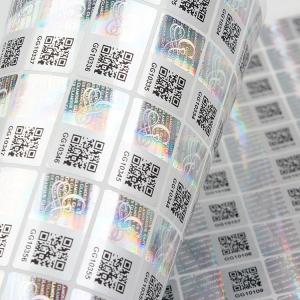 Quality 3D Anti Fake Hologram Vial Label Strong Adhesive For Seal Boxes wholesale