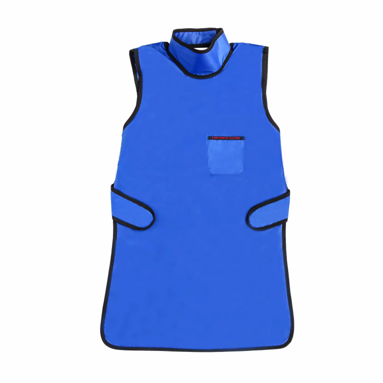 Medical 0.35mm PB Lead Radiation Proof Suits Blue Color Dental X-Ray Lead Apron