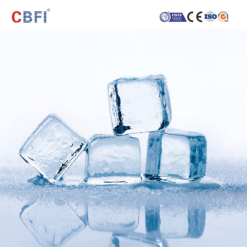 Air Cooling Ice Cube Machine With R22/ R404A Refrigerant And Stainless Steel Material