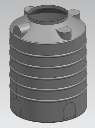 500 Liters Roto Mould Water Tank Strong Impact Resistance