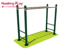 Quality Athlete Outdoor Fitness Equipment , Exercise Street Workout Machines In Parks With Adult Monkey Bars wholesale