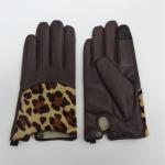 Full Finger Motorcycle Leather Touchscreen Gloves , Leather Hand Gloves Plain
