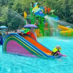 Colourful Design Water Park Buckets Water Spray Park Weather Resistance