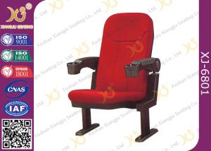 Quality Fabric Cushion Spring Recovery Theater Chairs , Commercial Cinema Seating wholesale