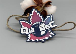 Quality Customised Eco Friendly Coloured Base Silicone Printed Labels For Garments wholesale