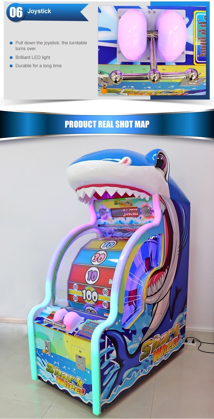 Wood Redemption Game Machine , Lottery Bass Wheel Ticket Vending Machine