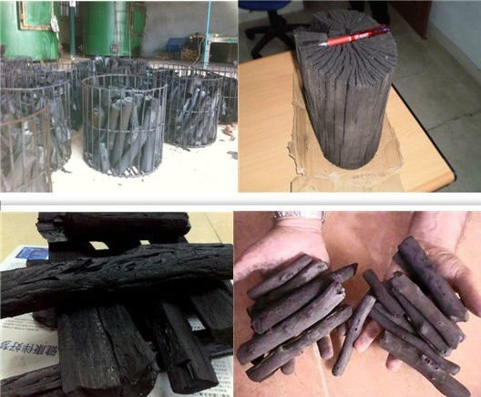 Biomass Briquette Air Flow Wood Charcoal Carbonization Furnace