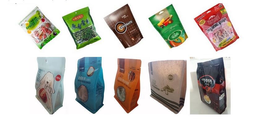 Zipper Flat Pouch Multihead Weigher Packing Machine For Chocolate SS304