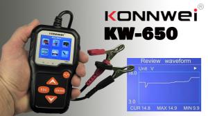 Quality KONNWEI KW650 Battery Tester 6V-12V Car Motorcycle Battery Tester wholesale