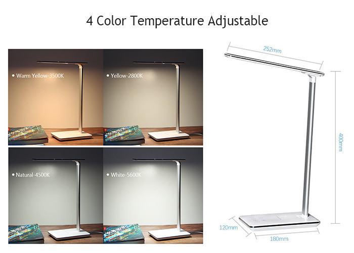 2 In1 Brightness Adjustable 5W QI Wireless Charging Pad