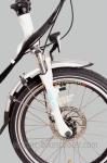 Full Size Electric Folding Bike For Adults , Lightweight Folding Ebikes 21.5kgs