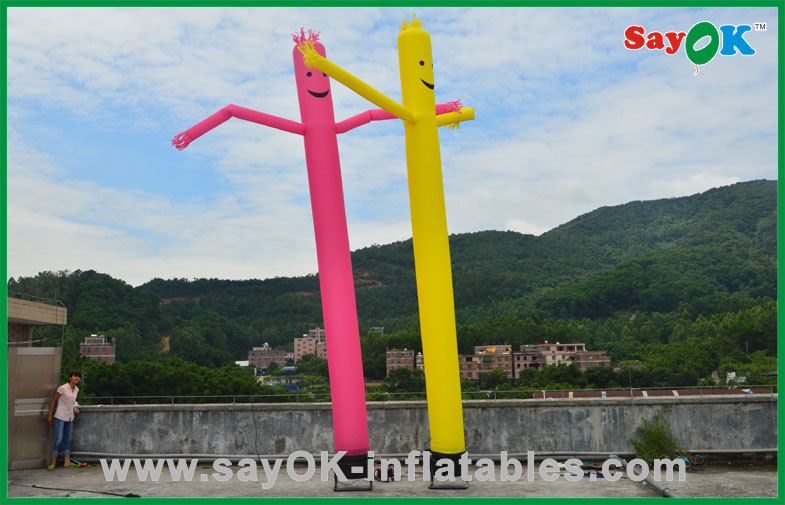 Inflatable Air Man Advertising 5m Yellow Inflatable Double Legs Sky /Air Dancer For Sale