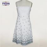 Spaghetti strap south material ladies clothing floral dresses long cotton