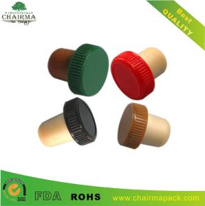 Quality Plastic cap synthetic cork wine bottle stopper wholesale