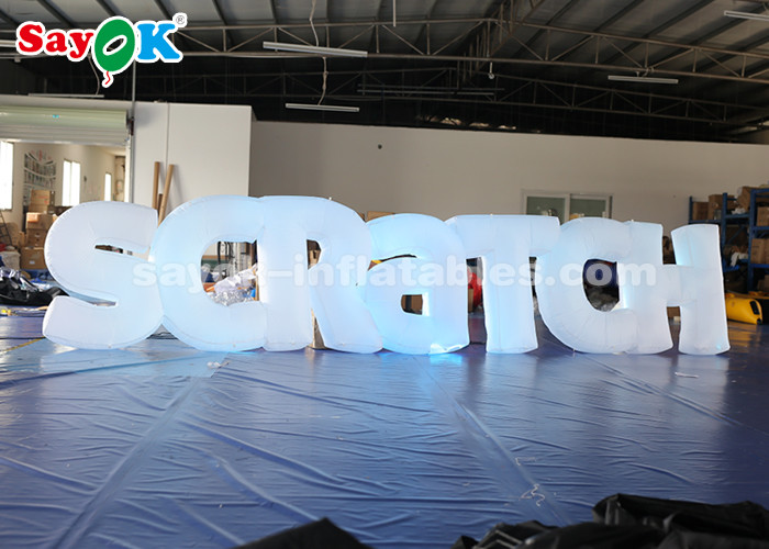 1.2m High Big Inflatable Letters With 17 Color Changing LED Lights