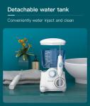 Combo Electric Toothbrush IPX4 Countertop Water Flosser Teeth Whitening 600ml