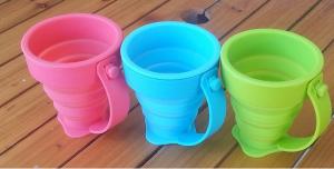 Quality Coffee Drinking Silicone Drinking Cups Food Grade With Customized Logo 170ml wholesale