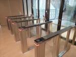 Finger Print Ic Id Card Reader Swing Gate Turnstile Time Attendance Entrance