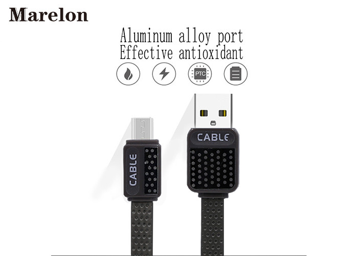 V8 Micro USB Data Cable , Android Charging Cable Environmental Silicone Wire