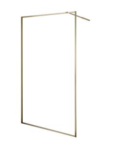 Quality golden Stainless Sliding 6mm Tempered Glass Shower Door 1200X2000mm wholesale