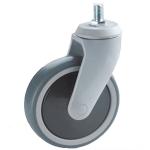 Medical Caster Wheels Nylon Thermoplastic Rubber Wheels Ball Bearing 4 Inch