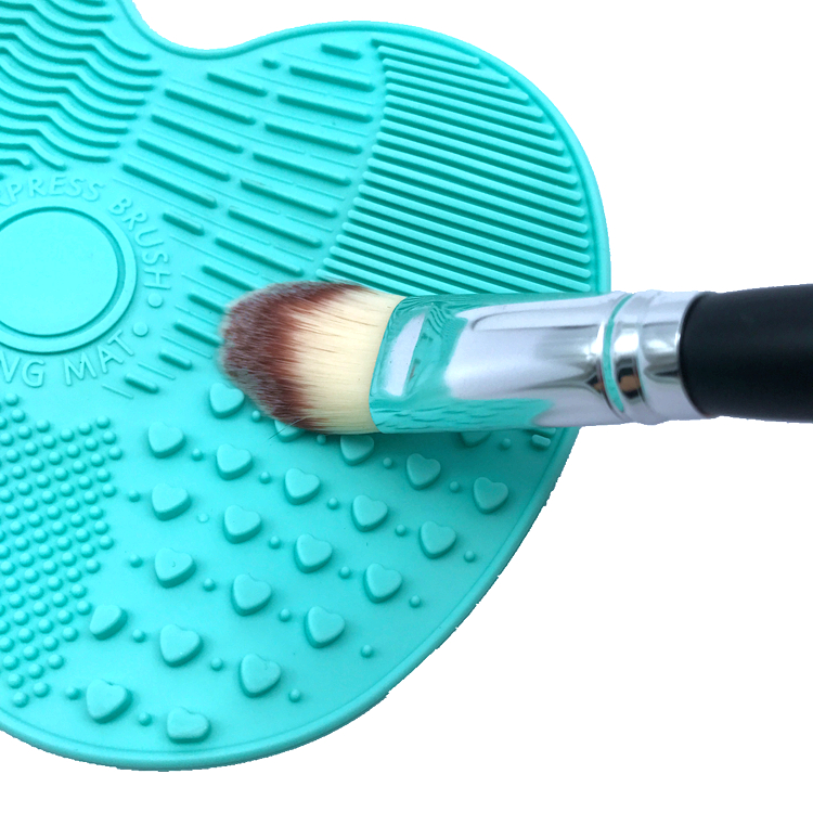Easy Cleaning Silicone Makeup Tool Mat Anti - Oxidation With Suction Cup