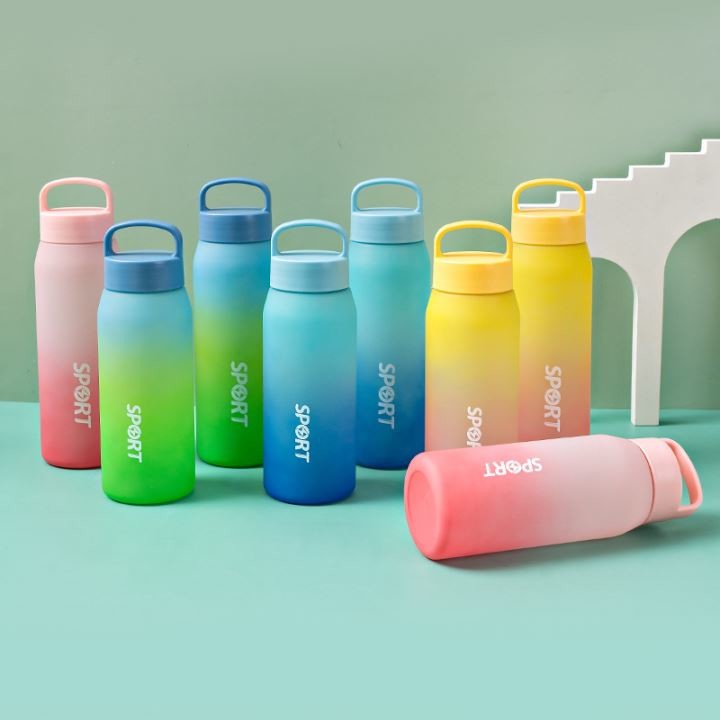 50 Oz 700ml Water Bottle Plastic Flower Tea Personalized Plastic Water Bottles In Bulk With Printing Logo For Sports Offices Homes