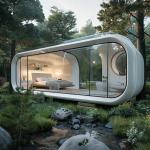 Modern Design Outdoor Prefabricated Small Houses Homestay Apple Cabin