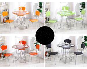 Quality Home Kitchen Leisure Table 73cm Marble Round Table Nordic 1 Table &amp; 4 Chairs wholesale