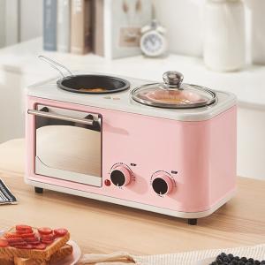 Quality 3 In 1 Automatic Breakfast Maker Machine Coffee Frying Pan Mini Oven wholesale