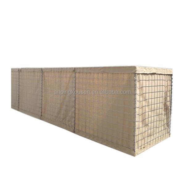 Emergency Bunker Bastion Barrier for Defense Galvanized Wire and Beige