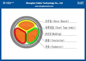 Quality Flexible XLPE Insulated Armoured Power Cable 0.6/1kV For Power Station (CU/PVC/XLPE/LSZH/DSTA） wholesale
