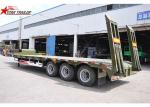 High Capacity Low Loader Semi Trailer, Steel Heavy Duty Low Bed Trailers