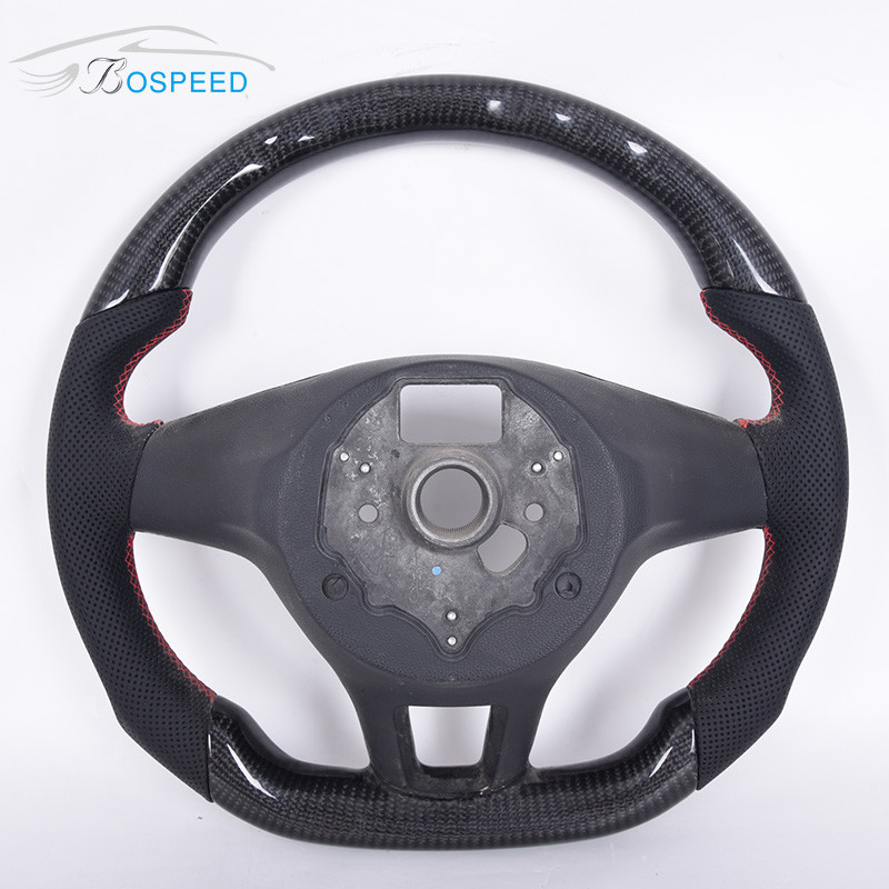 100 Percent Real 3K Volkswagen Carbon Fiber Steering Wheel Customized