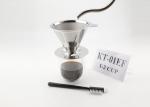 Stainless Steel Coffee Maker Gift Set , Reusable Coffee Filter Cone