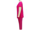 95% Viiscose 5% Elastane Womens Holiday Pajamas Short Sleeve Pj Set Spring