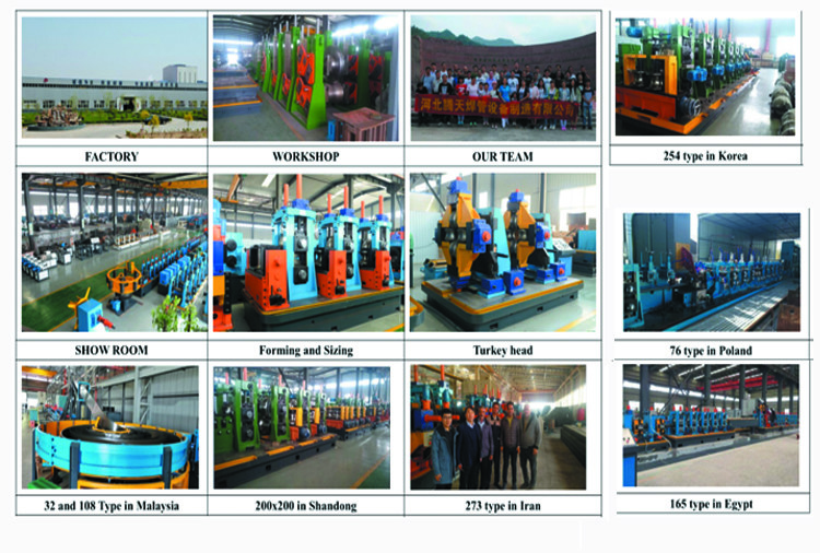 ISO9000 HG60 Roll Forming Tube Mill Machine Galvanized Pipe Mill Energy Efficient