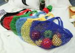 6 Colors Cotton Mesh Vegetable Bags Portable For Adult Supermarket Shopping