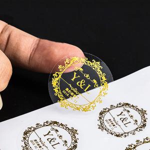 Quality Label Sticker Customized Circular Metal Stamping Sealing Sticker Customized Adhesive Label Bottle Sticker wholesale