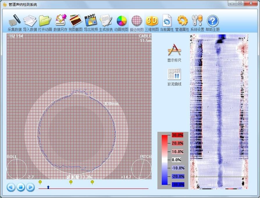 CCTV Inspection Camera CCTV & Sonar Inspection System 100-6000mm Inspection Range