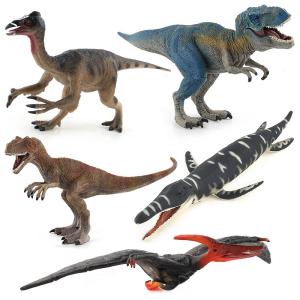 Quality Educational Plastic Dinosaur Figure Set Includes 5 Dinosaur Species Encourages Imaginative Play wholesale
