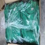 Green Breathable Womens Chiffon Office Tops 100% Polyester